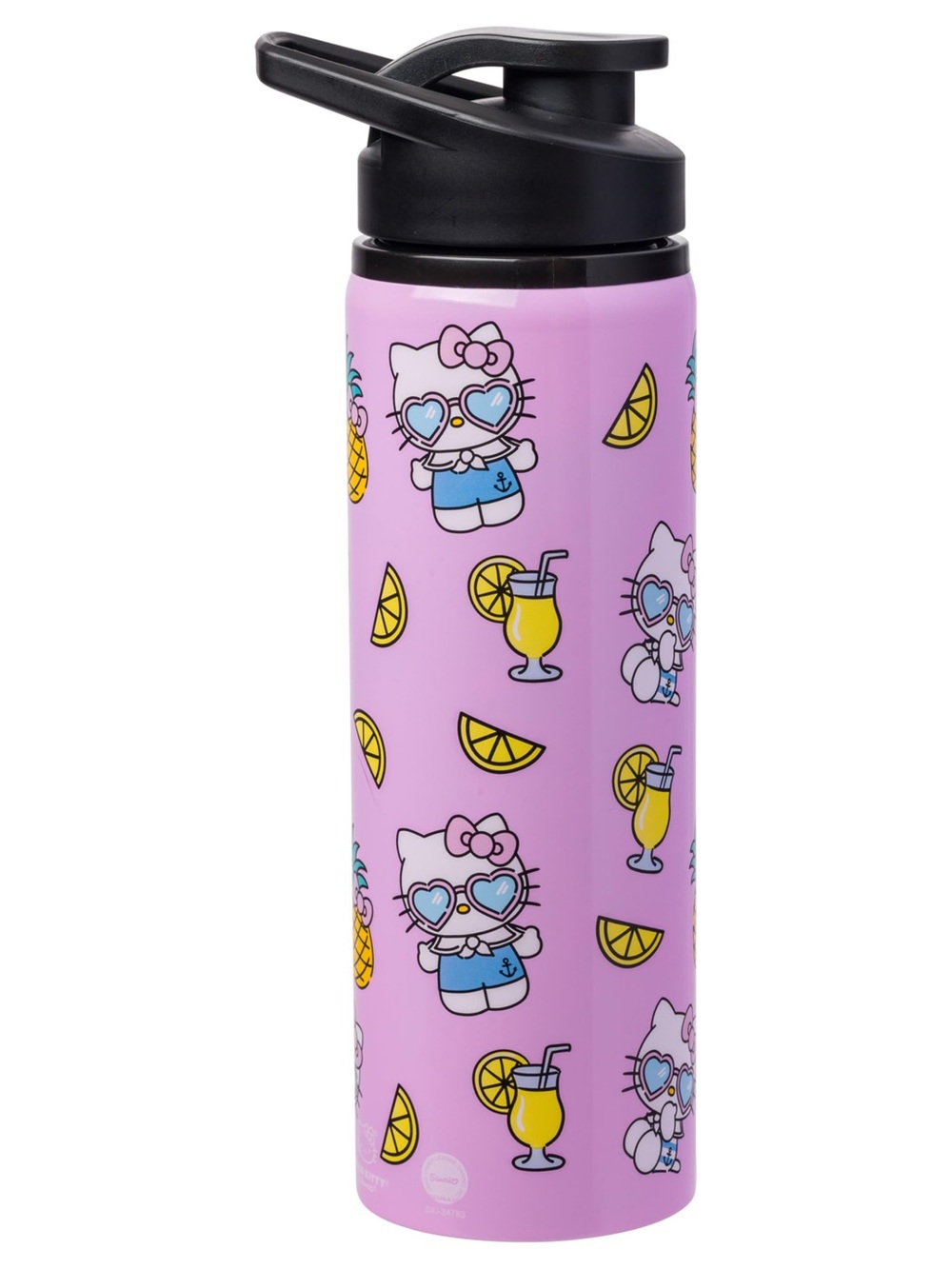 HELLO KITTY Pink Tropical Stainless Water Bottle.